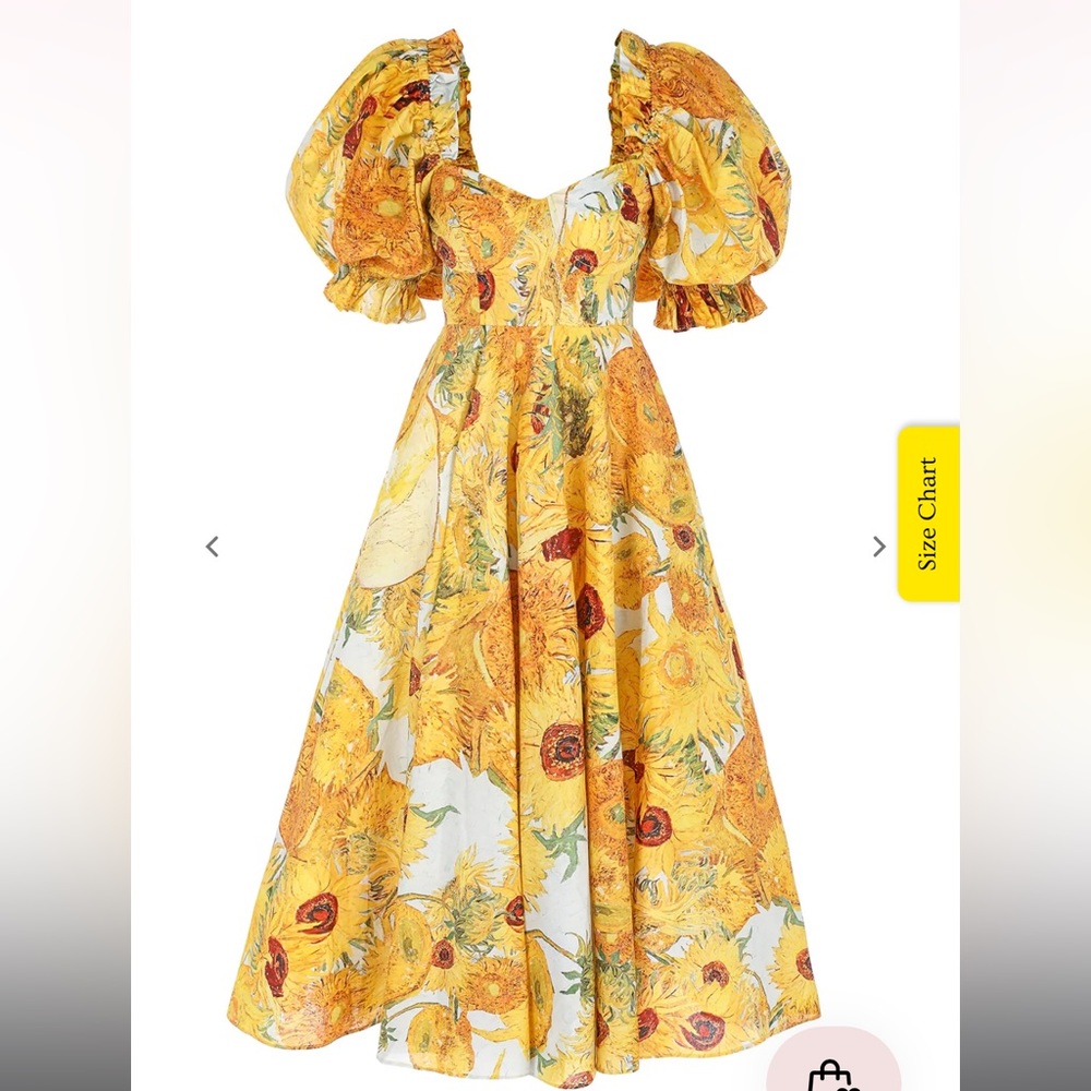 Selkie Sunflower Tea Rose Dress 2X NWT